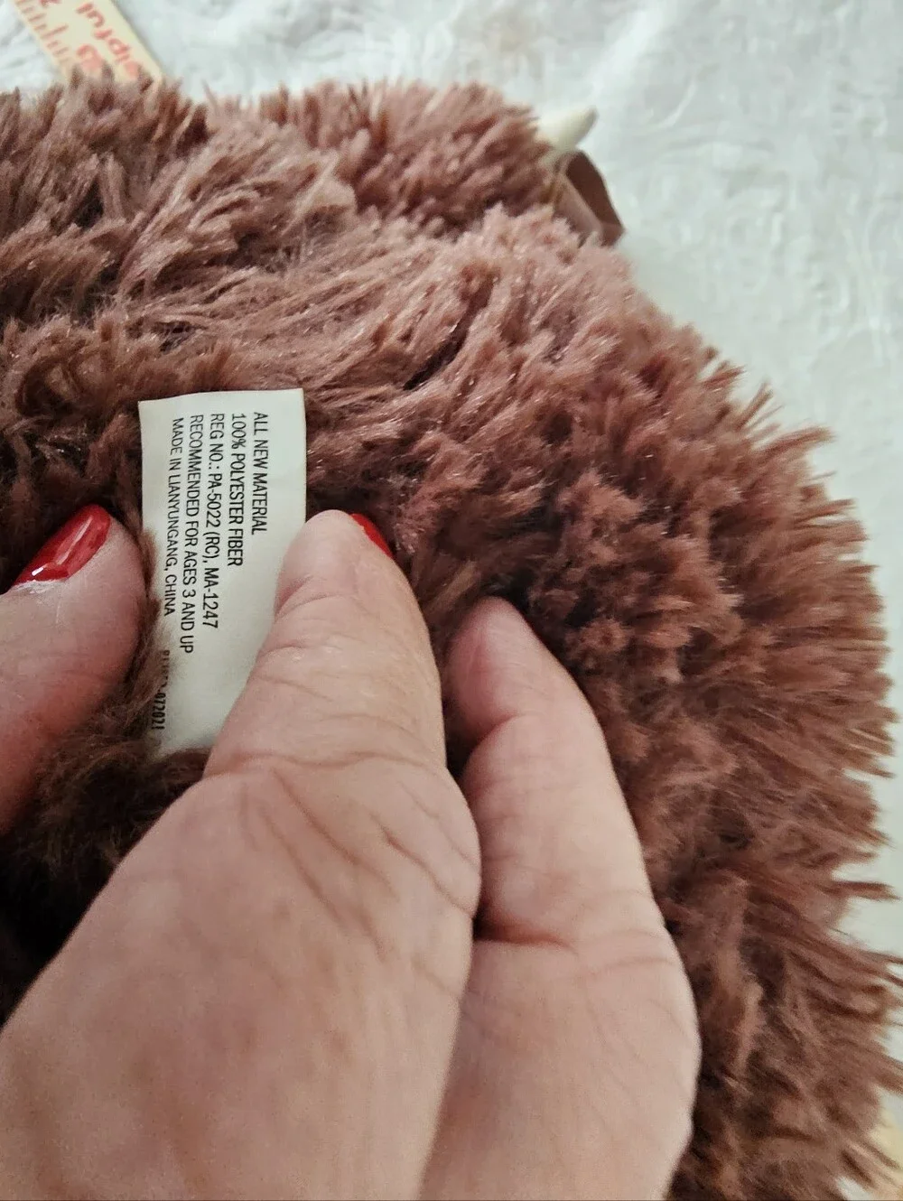 Goffa Plush Sloth Backpack Brown Stuffed Animal Zipper Bag Adjustable Strap Euc
